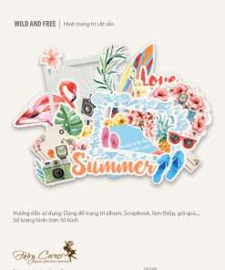 Wild and Free (Bộ hình cắt trang trí)