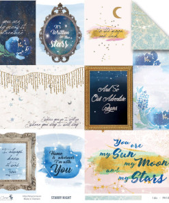 Alternative view of Starry Night (Bộ 6 giấy kèm sticker)