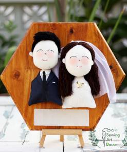Chân dung chibi búp bê vải mừng cưới (chọn mẫu)