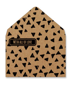 Alternative view of Bộ phong bì họa tiết_Surprise (Giấy kraft nâu)