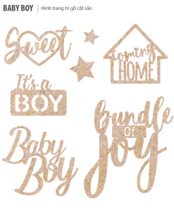 Baby Boy (Hình gỗ trang trí)