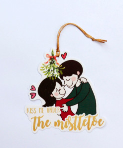 Thiệp Giáng Sinh_Kiss Me Under Mistletes