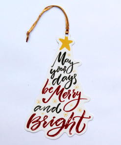 Thiệp Giáng Sinh_May your days be Merry and Bright