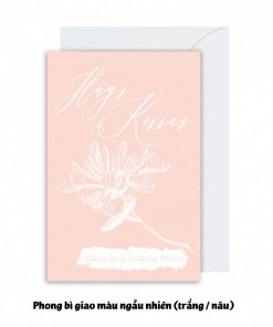 Hugs & Kisses (thiệp sinh nhật mẫu 1)