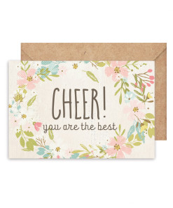 Cheer! You are the best (thiệp chúc mừng mẫu 2)