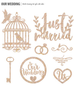 Our Wedding (Hình gỗ trang trí)