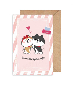 We're better together! (thiệp valentine mẫu 3)