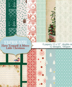 Have Yourself A Merry Little Christmas (Bộ 6 giấy trang trí)