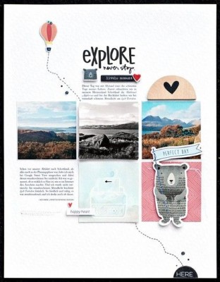 Bìa Scrapbook chủ đề du lịch