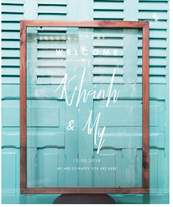 Alternative view of Bảng chào - Welcome Sign (Kích thước 60x80)