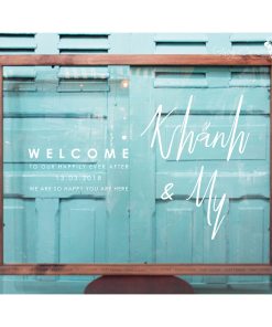 Bảng chào - Welcome Sign (Kích thước 60x80)