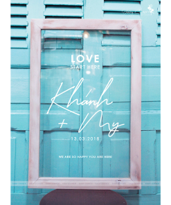 Alternative view of Bảng chào - Welcome Sign (Kích thước 40x60)