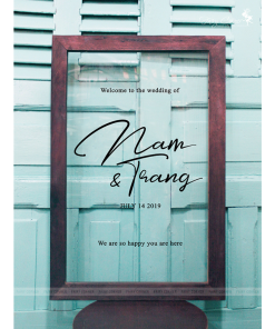 Bảng chào - Welcome Sign (Kích thước 40x60)