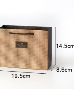 Túi giấy họa tiết loại 35 (kt 19,5 x 14,5 x 8,6 cm)