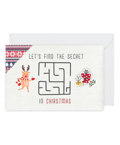 Thiệp giấy in Christmas - Secret