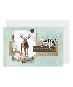 Thiệp giấy in Christmas - Reindeer