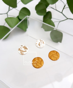 Hoa tai đất sét mẫu 6