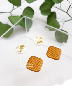 Hoa tai đất sét mẫu 7