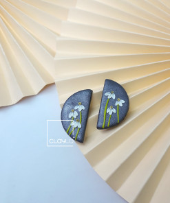 Hoa tai đất sét mẫu 9