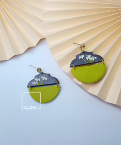 Hoa tai đất sét mẫu 12