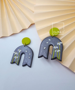 Hoa tai đất sét mẫu 13