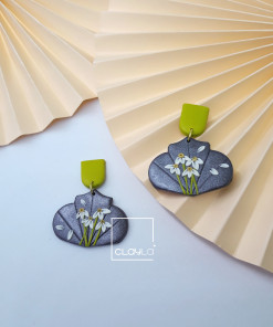 Hoa tai đất sét mẫu 16