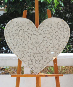 Tranh ký tên hình trái tim (60x80 cm)