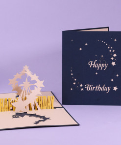 Thiệp 3D Birthday Star
