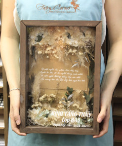 Hộp hoa khô 32 x 22 x 6 cm