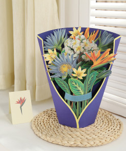 Alternative view of Thiệp hiệu ứng bó hoa nổi 3D