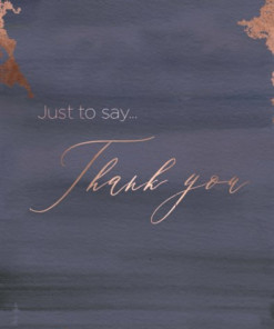 Thiệp giấy in Thank You Just To Say 03