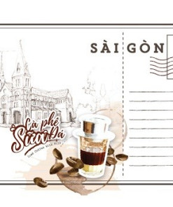 Postcard cà phê sữa đá