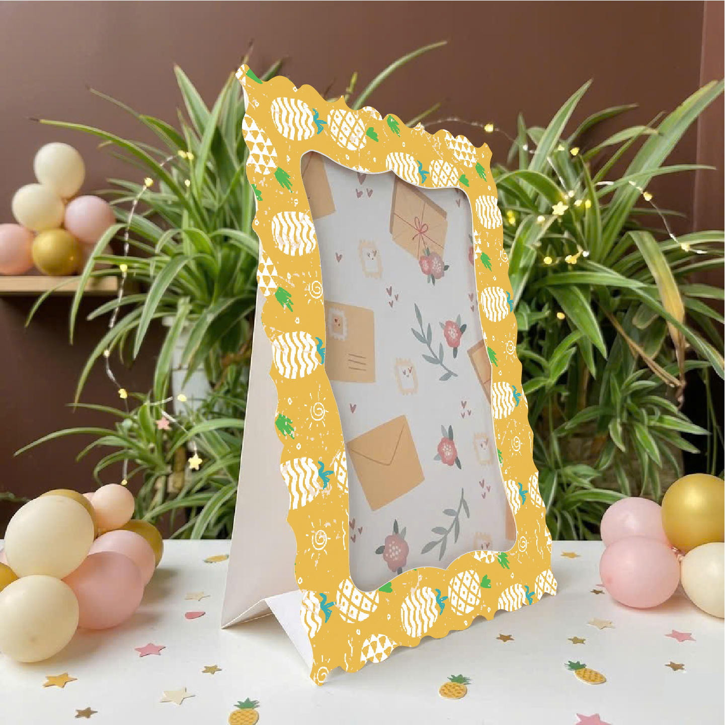 Bộ 4 khung hình giấy 13x18 cm nhiều mẫu họa tiết - Ảnh 2