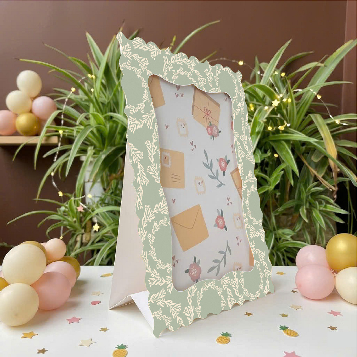 Bộ 4 khung hình giấy 13x18 cm nhiều mẫu họa tiết - Ảnh 3