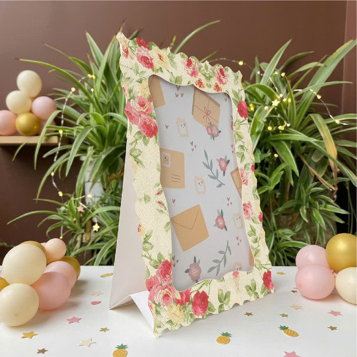 Bộ 4 khung hình giấy 13x18 cm nhiều mẫu họa tiết - Ảnh 4