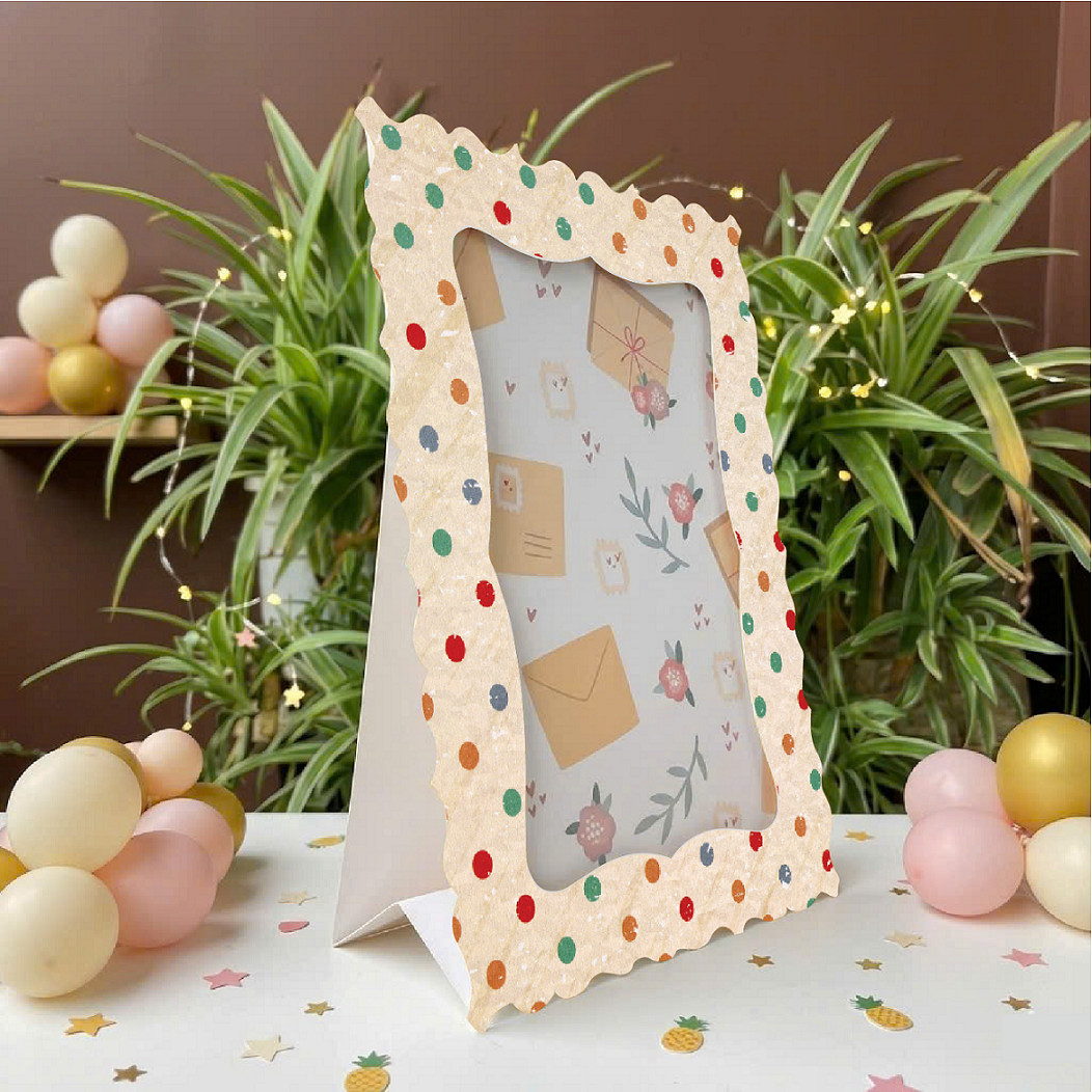 Bộ 4 khung hình giấy 13x18 cm nhiều mẫu họa tiết - Ảnh 6