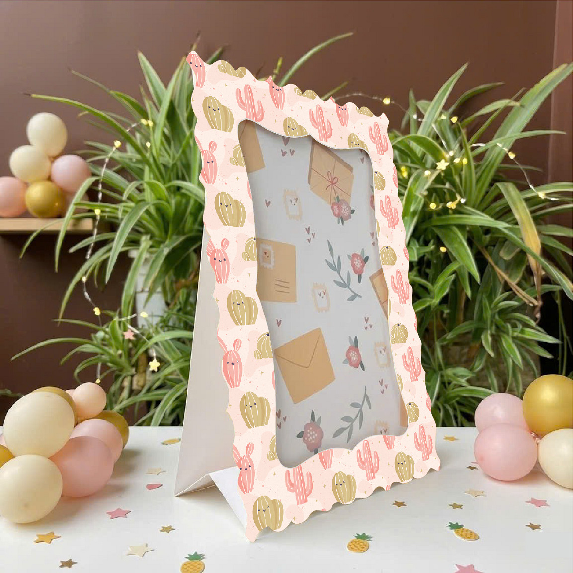 Bộ 4 khung hình giấy 13x18 cm nhiều mẫu họa tiết - Ảnh 7