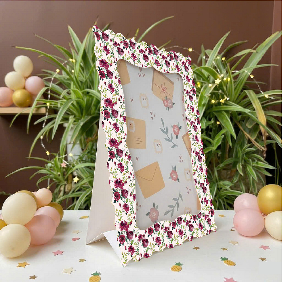 Bộ 4 khung hình giấy 13x18 cm nhiều mẫu họa tiết - Ảnh 8