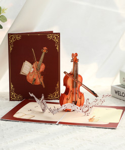 Thiệp 3D Đàn Dây - Violin