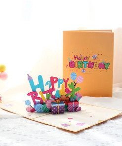 Alternative view of Thiệp 3D Happy Birthday Color 15x20cm